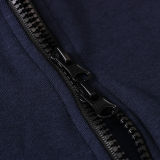 2021 Hoody Royal Blue Zipper Jacket Tracksuit