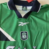 1999/00 LFC Away Green Retro Soccer Jersey