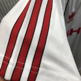1988/90 M Utd Away White Retro Soccer Jersey
