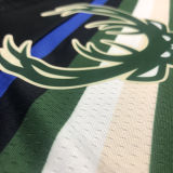 2021 Bucks Jordan Antetokounmpo #34 Black NBA Jerseys Hot Pressed