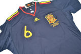 2010 Spain Away Royal Blue Retro Soccer Jersey