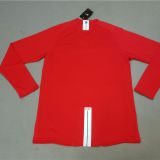 RONALDO #7 2007-08 M Utd Home Red Long Sleeve Retro Jersey UCL Version胸前绣欧冠决赛字欧冠字体有球