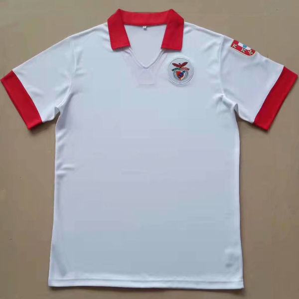 1961 Ben-fica Away White Retro Soccer Jersey