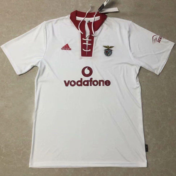 2004/05 Ben-fica Away White Retro Soccer Jersey