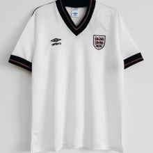 1984/87 England Home White Retro Soccer Jersey