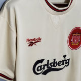 1996/97 LFC Away White Retro Soccer Jersey