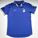 1996 Italy Home Blue Retro Soccer Jersey