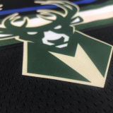 2021 Bucks Jordan Antetokounmpo #34 Black NBA Jerseys Hot Pressed