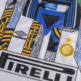 1995/96 In Milan Away White Retro Soccer Jersey