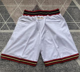 76ers White Four Bags NBA Pants