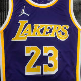 2022 Lakers JAMES #23 Purple 75 Years NBA Jerseys 75周年
