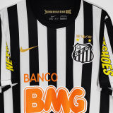 2011/12 Santos Away Black White Retro Soccer Jersey
