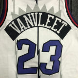 Toronto Raptors VANVLEET #23 Retro White NBA Jerseys