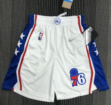 2022 76ers White 75 years NBA Pants