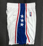 2022 76ers White 75 years NBA Pants