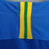 2018 Brazil Away Blue Fans Soccer Jersey