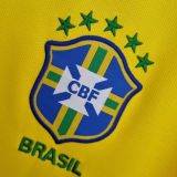2018 Brazil Home Yellow Fans Soccer Jersey