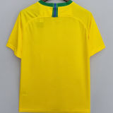 2018 Brazil Home Yellow Fans Soccer Jersey