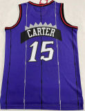 1998/99 Toronto Raptors CARTER #15 Purple Mitchell Ness Retro Jerseys 刺绣