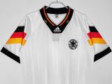 1992 Germany Home White Retro Soccer Jersey