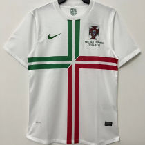 2012 Portugal Away White Retro Soccer Jersey