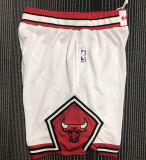 Bulls White NBA Pants