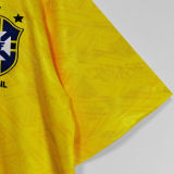 1991/93 Brazil Home Yellow Retro Soccer Jersey