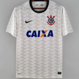 2012 Corinthians White Retro Soccer Jersey