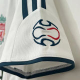 2006/08 LFC  Away White And Black Retro Soccer Jersey