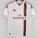 2011-2012 AC Milan Away White Retro Soccer Jersey