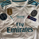 2017/18 RM Home UCL FINAL KYIV 2018 Retro Soccer Jersey (Have All Patch 全臂章)
