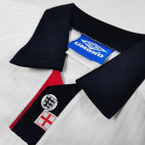 1998 England Home White Kids Retro Soccer Jersey