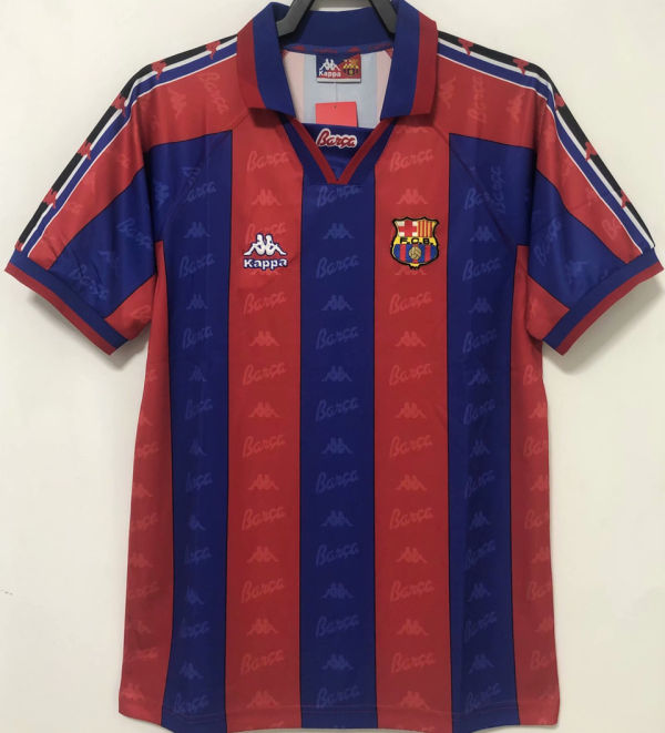 1996/97 BA Home Red and Blue Retro Soccer Jersey