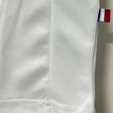 1998 France Away White Retro Soccer Jersey 有胸前小字