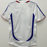 2006 France Away White Retro Soccer Jersey