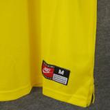 1998 Brazil Home Yellow Retro Long Sleeve Jersey (No small fonts on the chest)