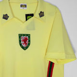 1976/79 Wales Away Yellow Retro Soccer Jersey