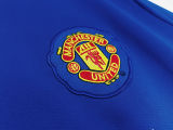 2008/09 M Utd Blue Long Sleeve Retro Jersey