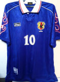 1998 Japan Home Blue Retro Long Sleeve Retro Jersey