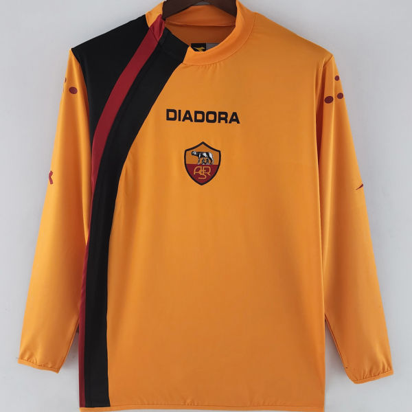 2005/06 Roma Home Retro Long Sleeve Soccer Jersey