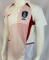 2002 South Korea Away White Retro Soccer Jersey