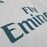 2017/18 RM Home White Retro Long Sleeve Soccer Jersey