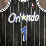 2003-04 Magic McGRADY #1 Black Retro NBA Jerseys 热压