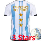 CAMPEONES DEL MUNDO 3 Stars Argentina 阿根廷用  (You can buy it alone OR tell us which jersey to print it on. )