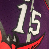 1998/99 Toronto Raptors CARTER #15 Purple Retro NBA Jerseys 热压