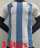 MESSI #10 Signature Version Argentina Home Player Version Jersey (3 Stars 3星 签名和图版)