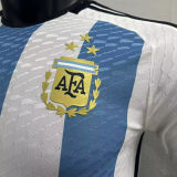 MESSI #10 Signature Version Argentina Home Player Version Jersey (3 Stars 3星 1字签名版)