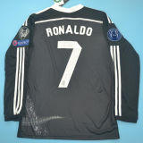 2014/15 RM Black Dragon Retro Long Sleeve Jersey (Have All Patch 全臂章 2014+10 )