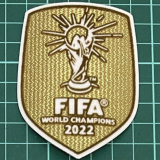 植绒 (Flocking) FIFA WORLD CHAMPIONS 2022 Flocking Patch 2022 植绒 世界杯金杯 (You can buy it alone OR tell us which jersey to print it on. )