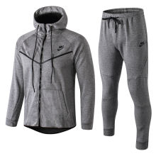 2018/19 NK~ Light Gray Hoody Zipper Jacket Tracksuit